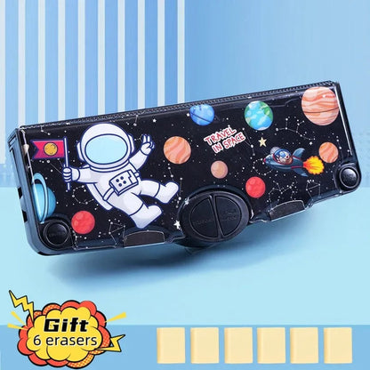 Astronaut Pencil Case 6-Piece Set Large Capacity Multifunctional