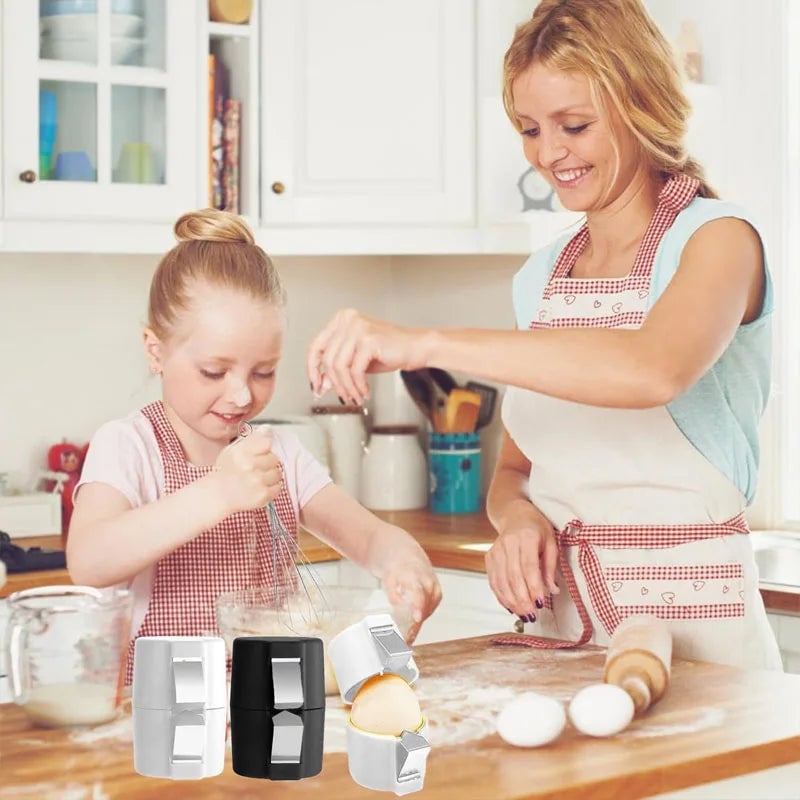 Portable Egg Shell Opener & Beater Separator Kitchen Baking Tool