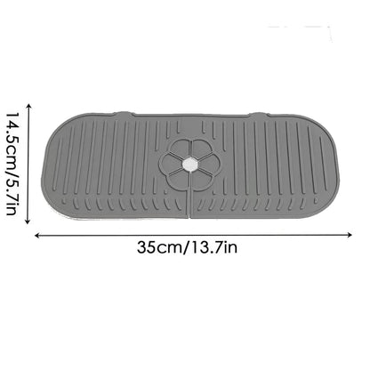 Silicone Kitchen Sink Faucet Splash Guard Mat Countertop Protector