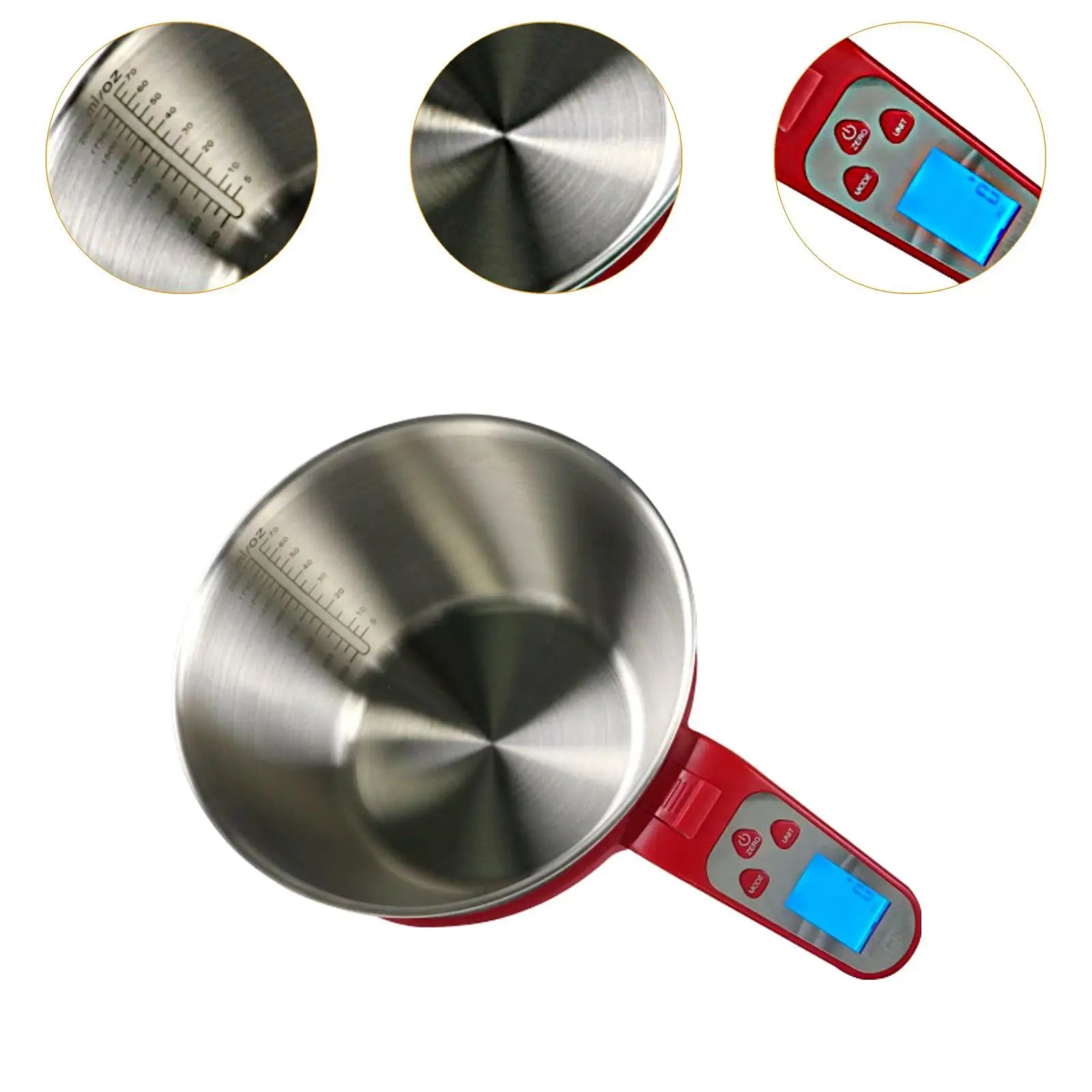 1G Precision Kitchen Food Scale with Bowl & Measuring Cup Set