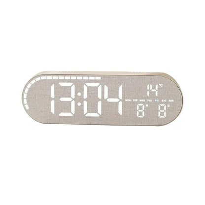 Nordic Minimalist Digital Wall Clock Silent Alarm Temperature Date
