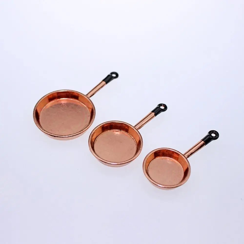 1:12 Scale Mini Kitchen Cookware Set - Alloy Doll House Accessories