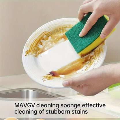 20Pcs Double-Sided Scouring Pads Kitchen Sponge Scrub Cleaning Set