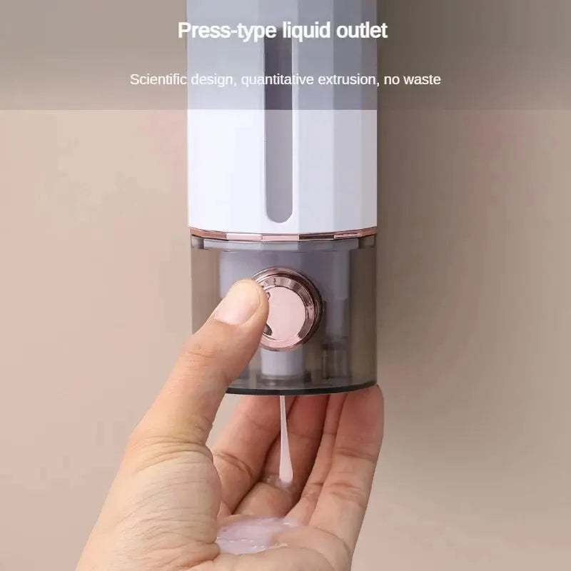 Non-Perforating Wall Mount Soap Dispenser - Multi-Use Press Pump