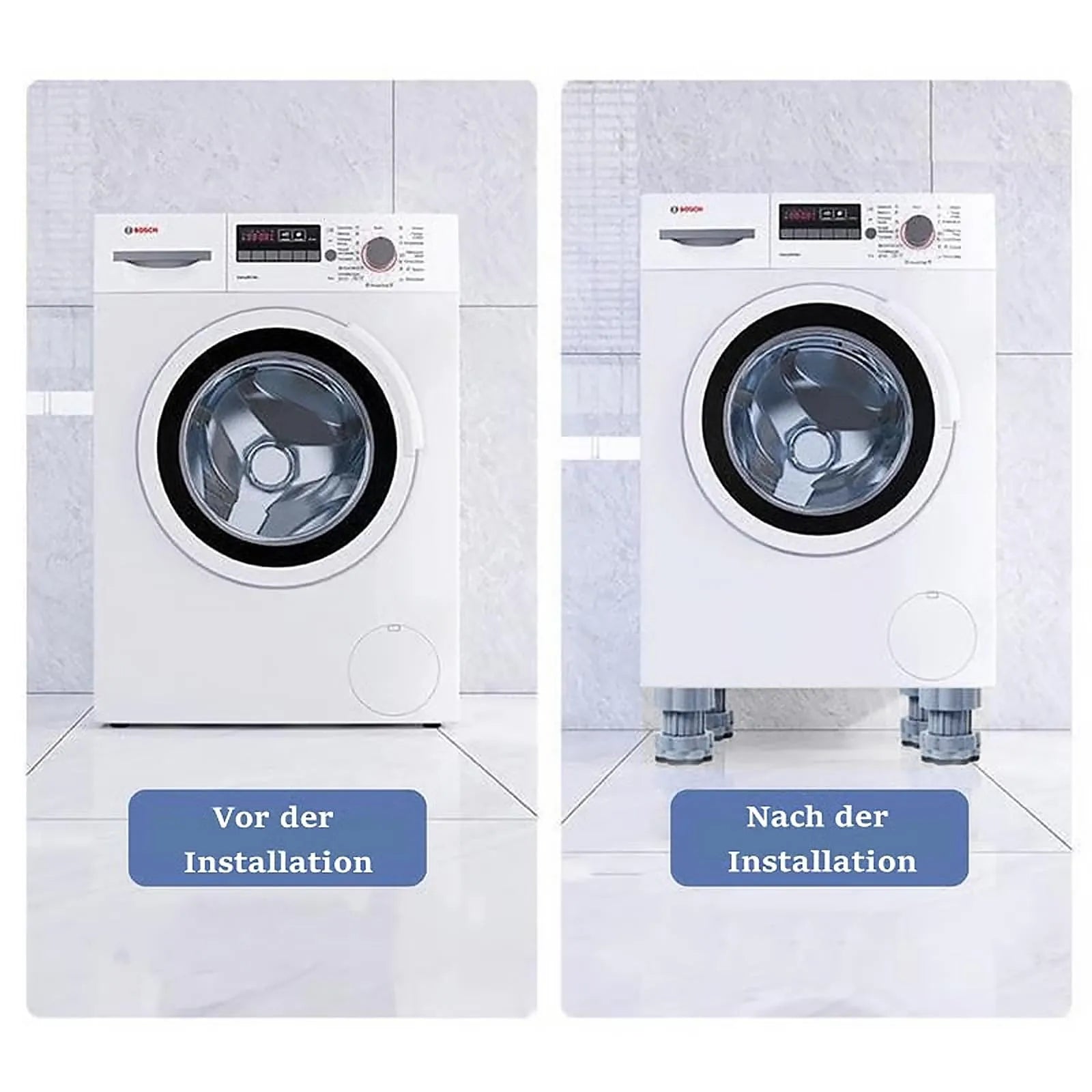 Washing Machine Anti-Vibration Pads Shock Absorbing Foot Dampers Set
