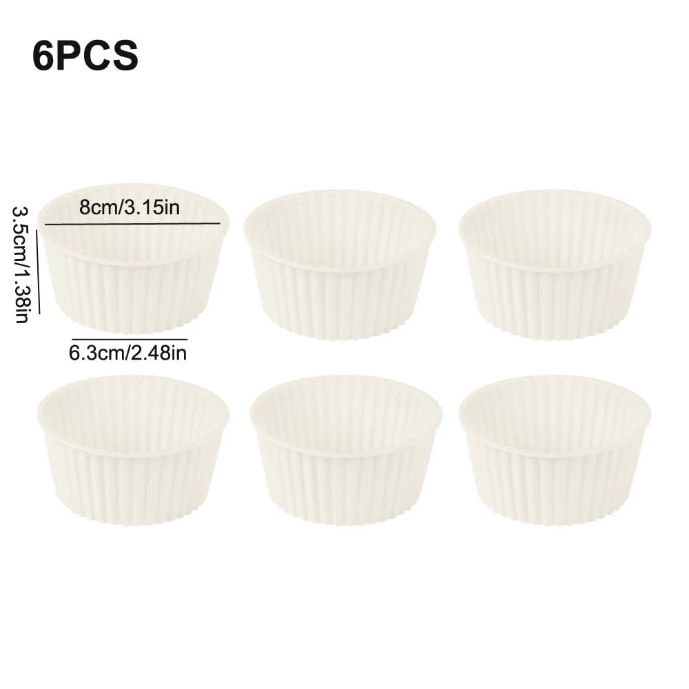 Silicone Air Fryer Cake Mold - Reusable Oven Baking Bowl Pudding