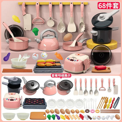 Interactive Musical Kitchen Toy Set with Cutting Tools for Kids Play