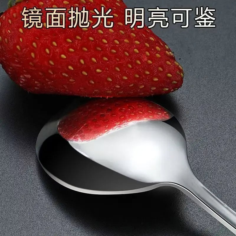 6PCS Thickened Stainless Steel Long Handle Coffee Stirring Spoons Set
