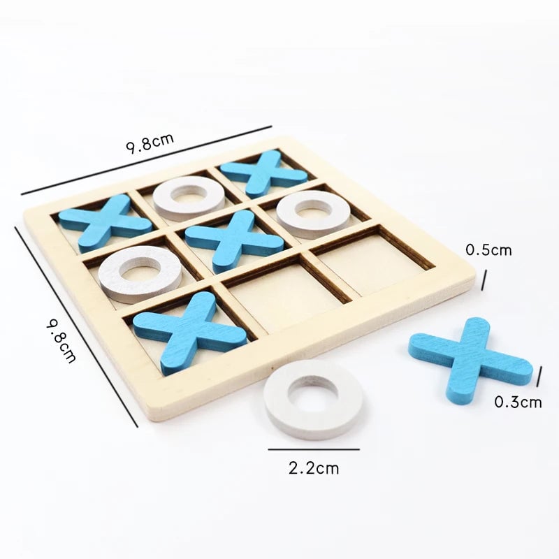 Wooden Chess Puzzle Educational Toy - Montessori Brain Training Game