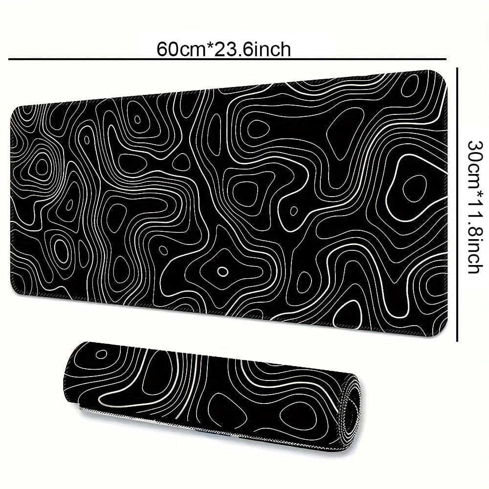 Large Gaming Mouse Pad Extended Non-Slip Rubber Base Stitched Edge