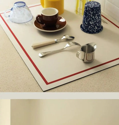 Diatomaceous Earth Kitchen Drain Mat - Absorbent Counter Placemat