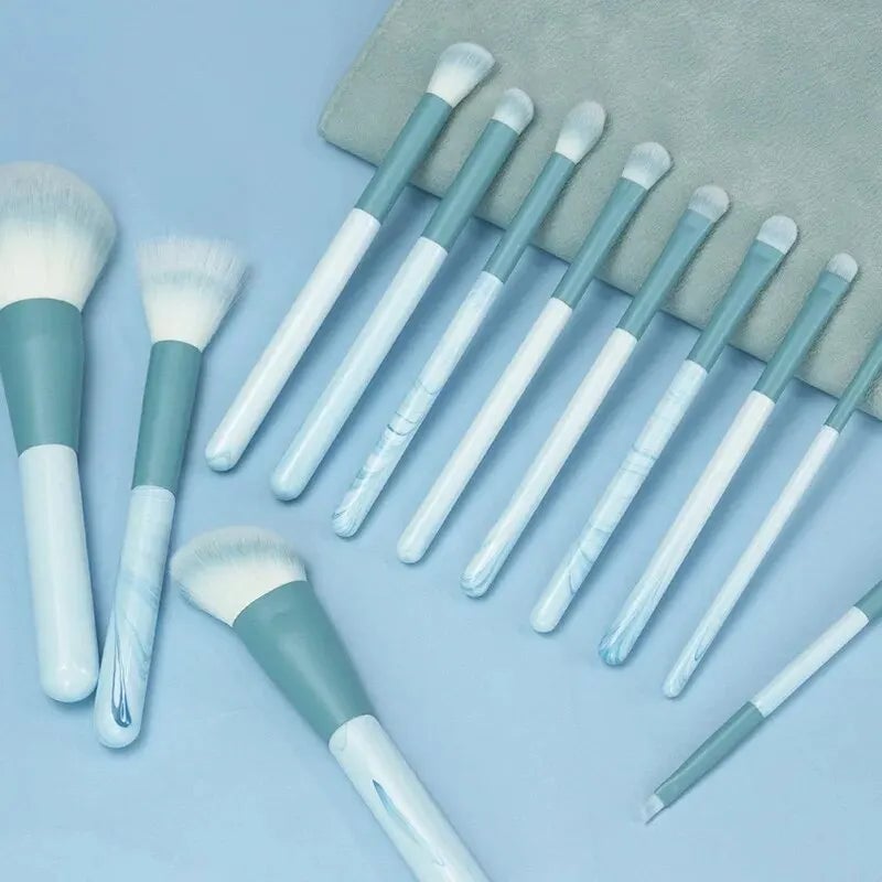 12PCS Ultra Soft Makeup Brush Set - Powder Blush Concealer Eyeliner