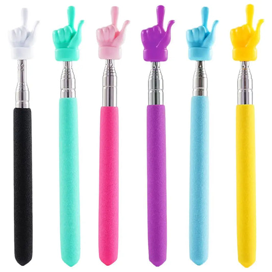 Retractable Finger Pointer Stick – Stainless Steel Telescopic Teaching Pointer