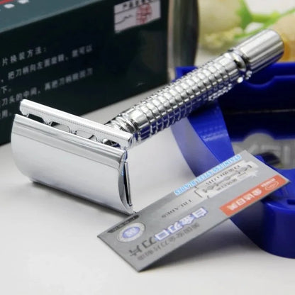 Double Edge Safety Razor Set - Classic Barber Shaving Kit