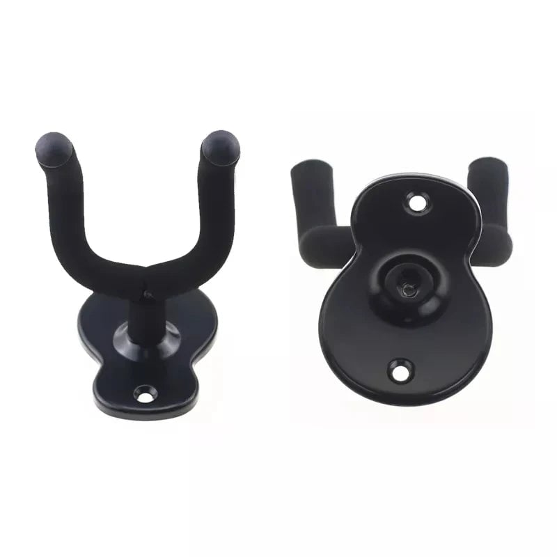 Metal Guitar Wall Mount Hook - Non-Slip Holder for Guitar Bass Ukulele