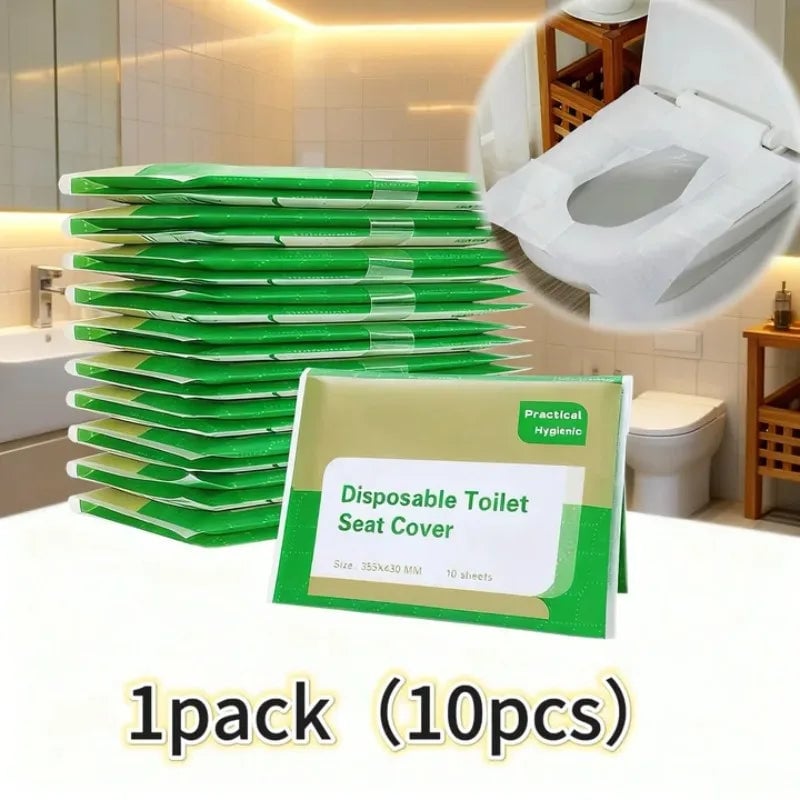 Disposable Toilet Seat Covers - Individual Wrapped Hygienic Liners