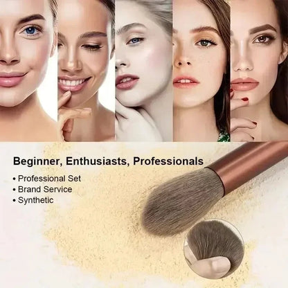 Professional Makeup Brush Set - Soft Kabuki Foundation Eyeshadow