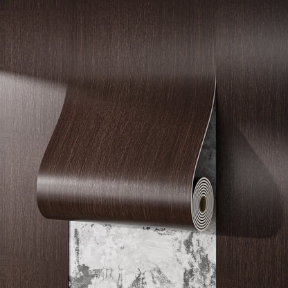 Waterproof Self-Adhesive Wood Grain Peel & Stick Wallpaper Veneer