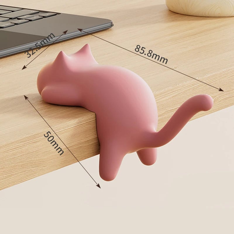 Cat Shaped No Trace Wall Hooks - Damage-Free Adhesive Mount Clips