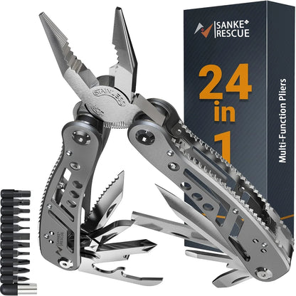 24-in-1 Multitool Pliers Professional Survival Camping Hunting