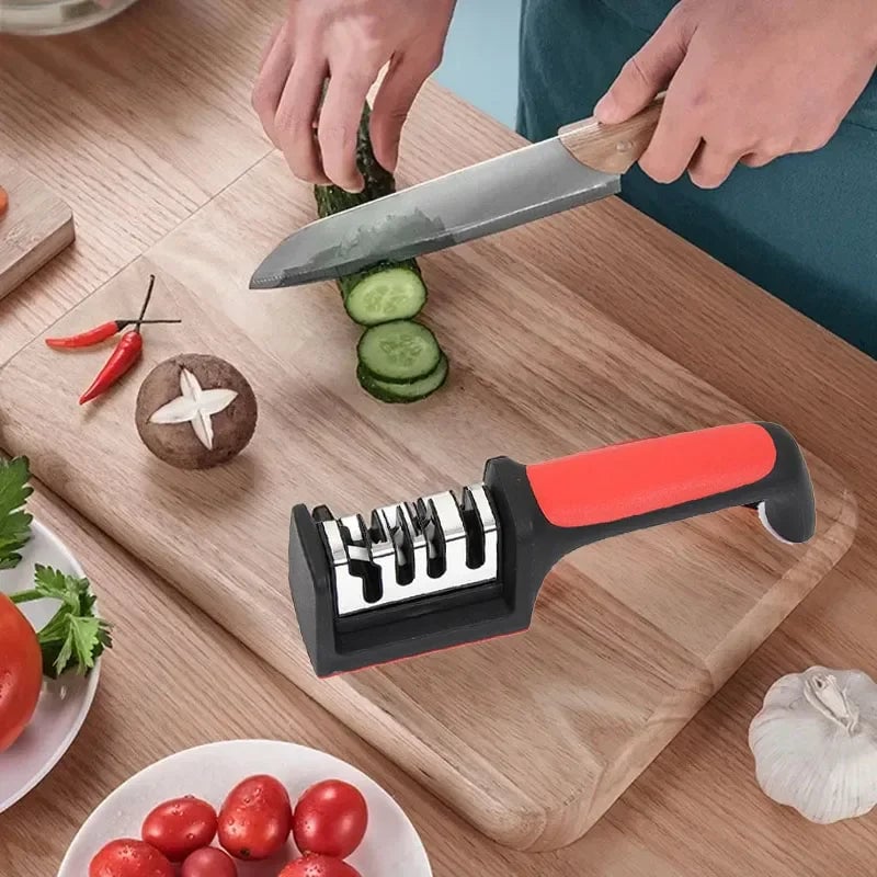 4-Segment Knife Sharpener | Multi-Functional Handheld Sharpening Stone