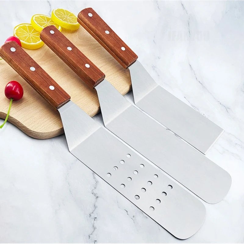 Stainless Steel Non-Stick BBQ Spatula & Grill Scraper Tool