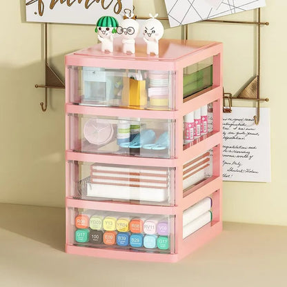 Clear Acrylic Drawer Organizer 2/3/4-Tier Storage Box Space-Saving