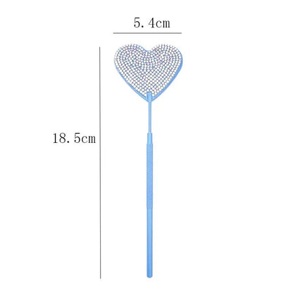 Stainless Steel Magnifying Lash Mirror - Diamond Multifunction Makeup
