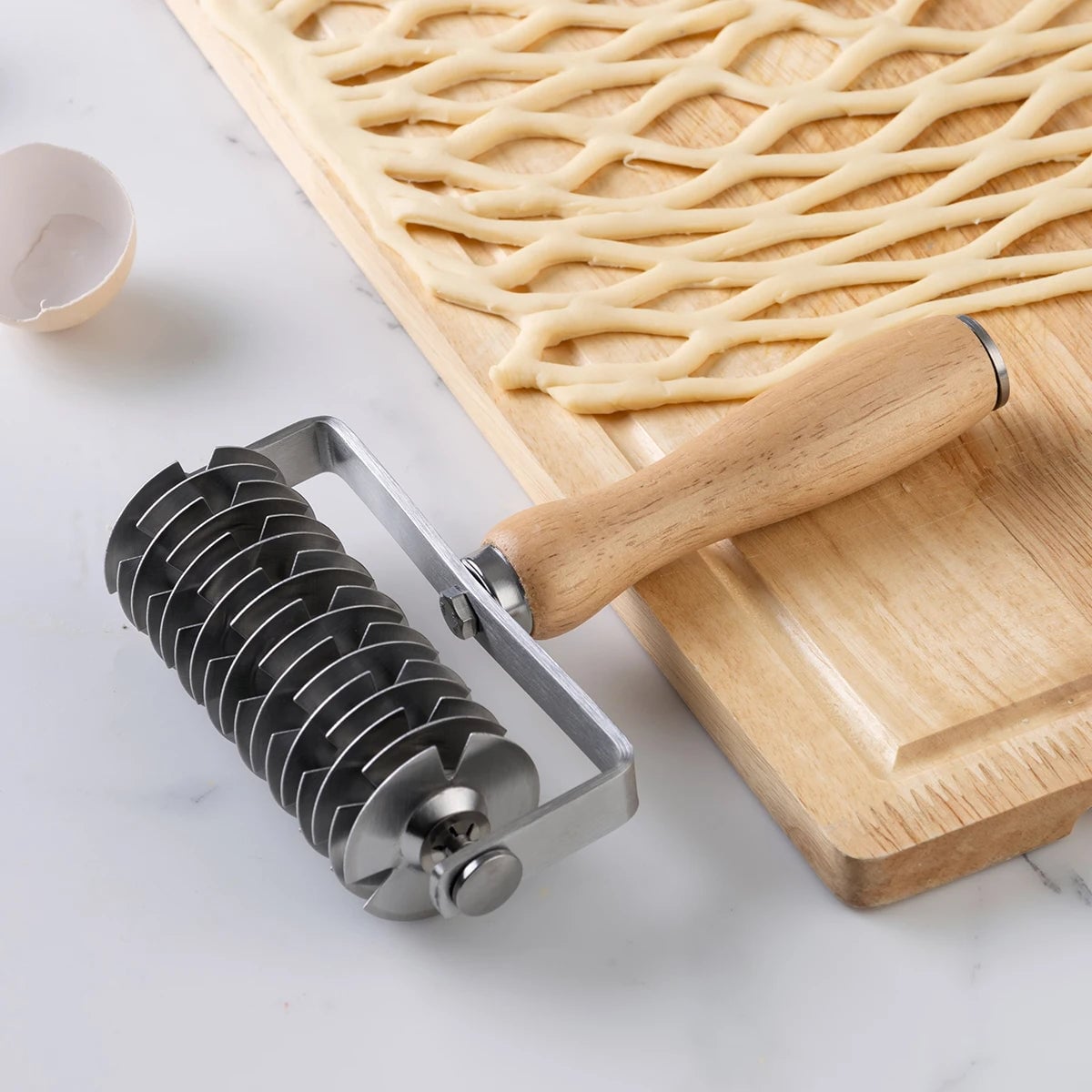 Stainless Steel Roller Cutter Pizza Perforator Dough Tool