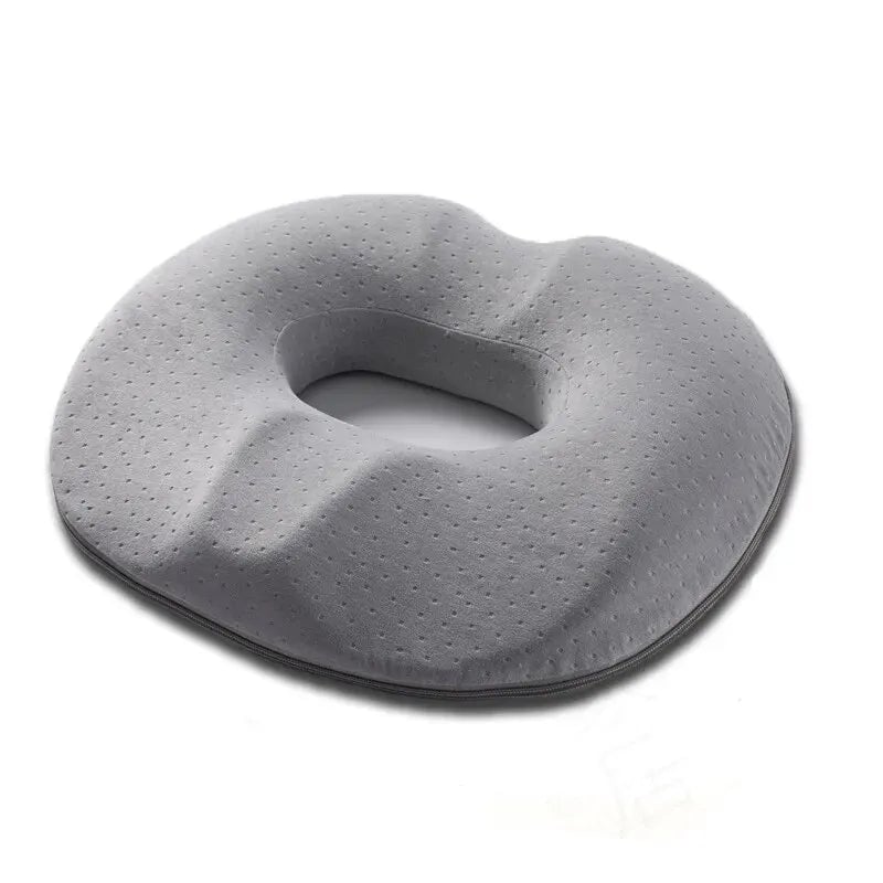 Memory Foam Tailbone Cushion - Hemorrhoid Relief Seat Pad