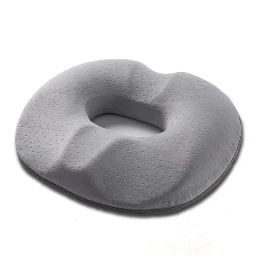 Memory Foam Tailbone Cushion - Hemorrhoid Relief Seat Pad