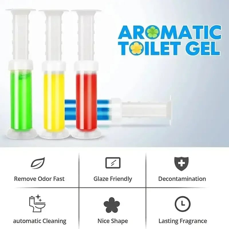 Toilet Cleaner Gel Stick Tablet - Long-Lasting Fragrance Deodorizer