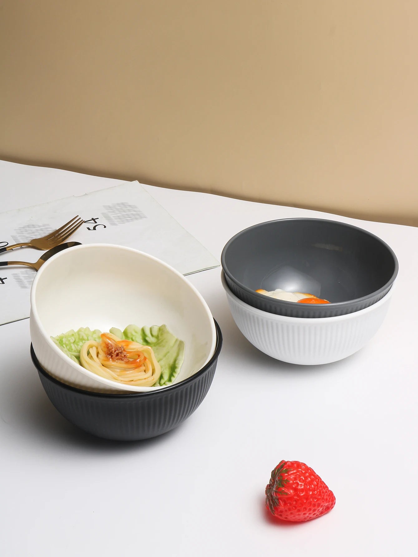 Plastic Bowl Set 4/11pcs - Microwave Dishwasher Safe Camping Kitchen