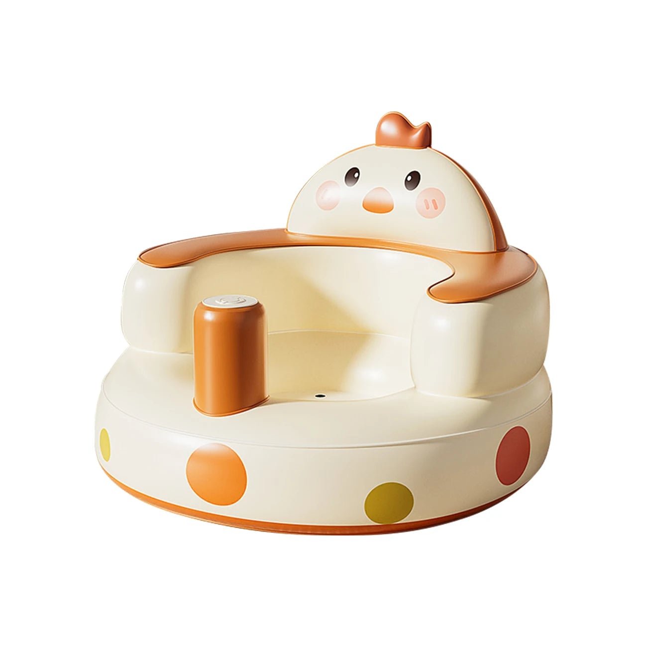 Inflatable Baby Floor Seat Built-in Air Pump 3+ Months Sit Me Up Chair