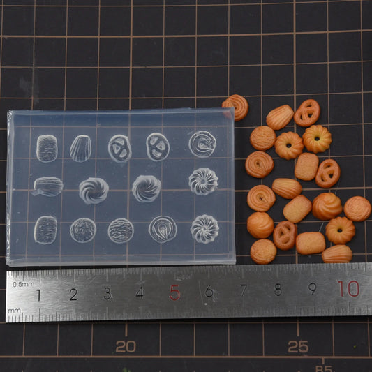 Mini Caramel Cookie Silicone Molds - Food Grade DIY Baking Clay Craft