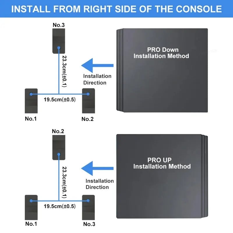3PCS PS4 Wall Mount Bracket Set - Pro/Slim/Original Console Holder