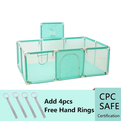 Large Indoor Baby Playpen Safety Barrier Fence Corralito Groundbox