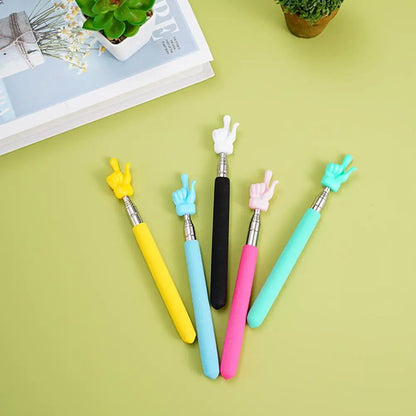 Retractable Finger Pointer Stick – Stainless Steel Telescopic Teaching Pointer