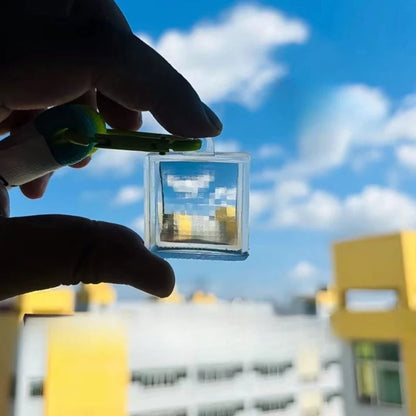 Transparent Acrylic Mosaic Photography Tool - Travel Memory Keychains