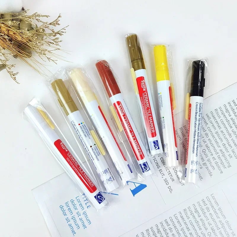 Anti-Mildew Ceramic Tile Gap Repair Pen - Bathroom Wall Floor Grout
