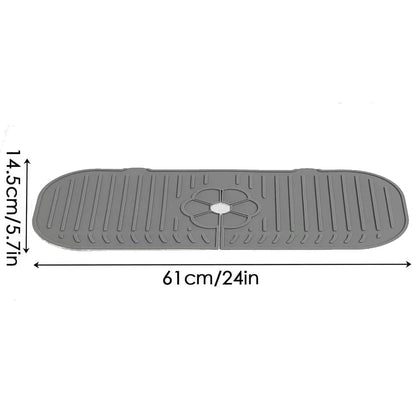 Silicone Kitchen Sink Faucet Splash Guard Mat Countertop Protector