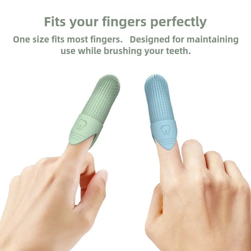 360° Dog Finger Toothbrush Food Grade Silicone Dental Care Tool