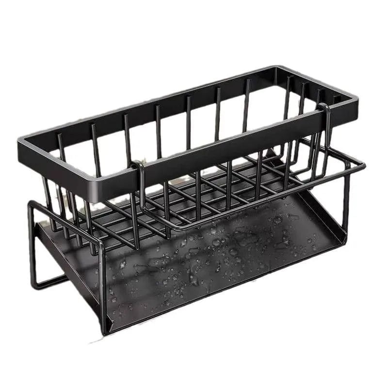 Punch-Free Kitchen Storage Rack - Dishcloth Draining & Spice Organizer