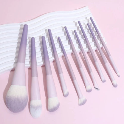 12PCS Ultra Soft Makeup Brush Set - Powder Blush Concealer Eyeliner