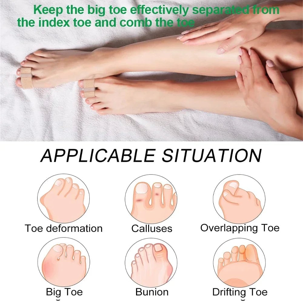 Gel Bunion Toe Separator with Fabric Lining - Silicone Spacer