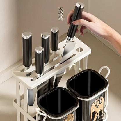 Stainless Steel Wall Mounted Kitchen Cutlery Organizer Drying Rack