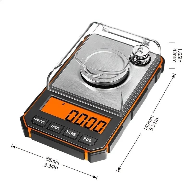 0.001g Professional Digital Jewelry Scale 50g Milligram Precision