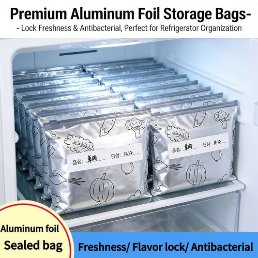 Aluminum Foil Leak Proof Reusable Food Storage Bags Sealed
