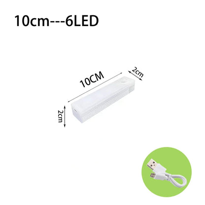 LED Motion Sensor Light USB-C Rechargeable Wireless Night Lamp