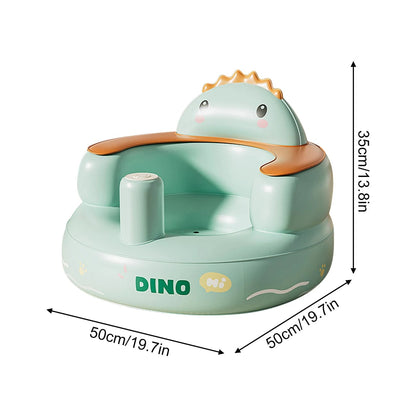Inflatable Baby Floor Seat Built-in Air Pump 3+ Months Sit Me Up Chair